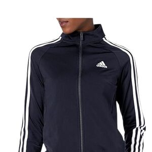 💥REDUCED TONIGHT 💥Adidas Navy Track Jacket with White Stripes